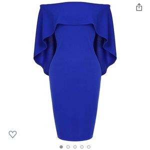 Cobalt blue cocktail dress